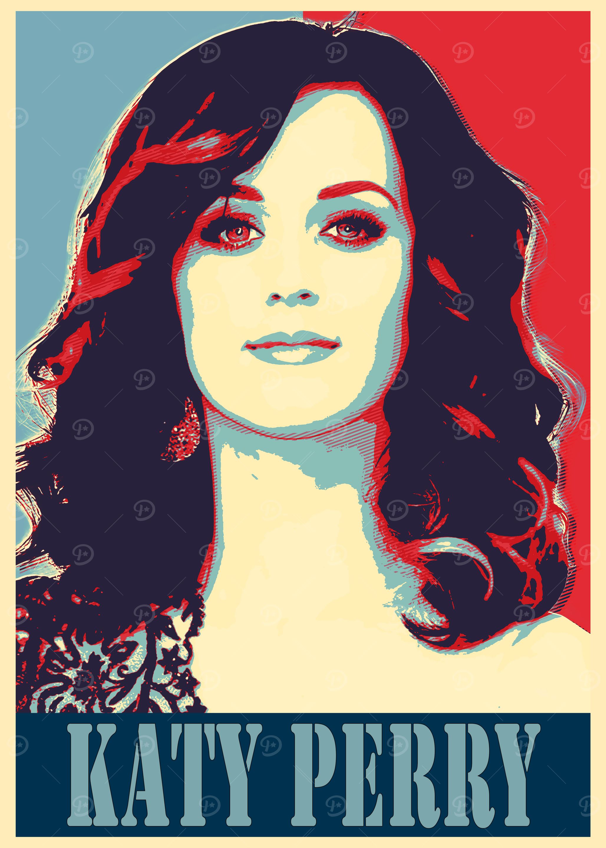 Katy Perry Pop Art Poster