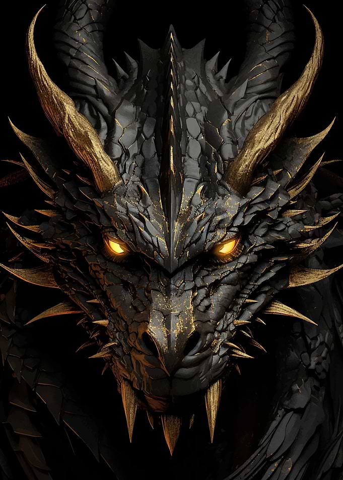 Black Dragon Portrait