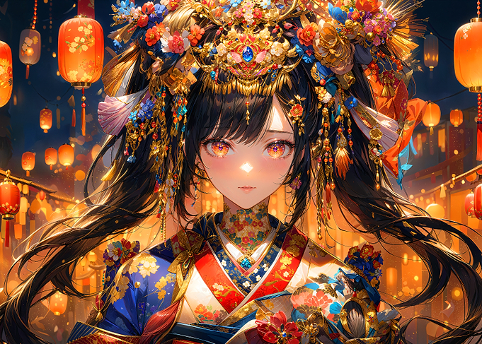 Girl in Kimono