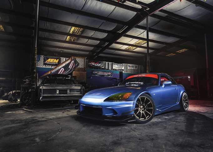 Blue Honda S2000