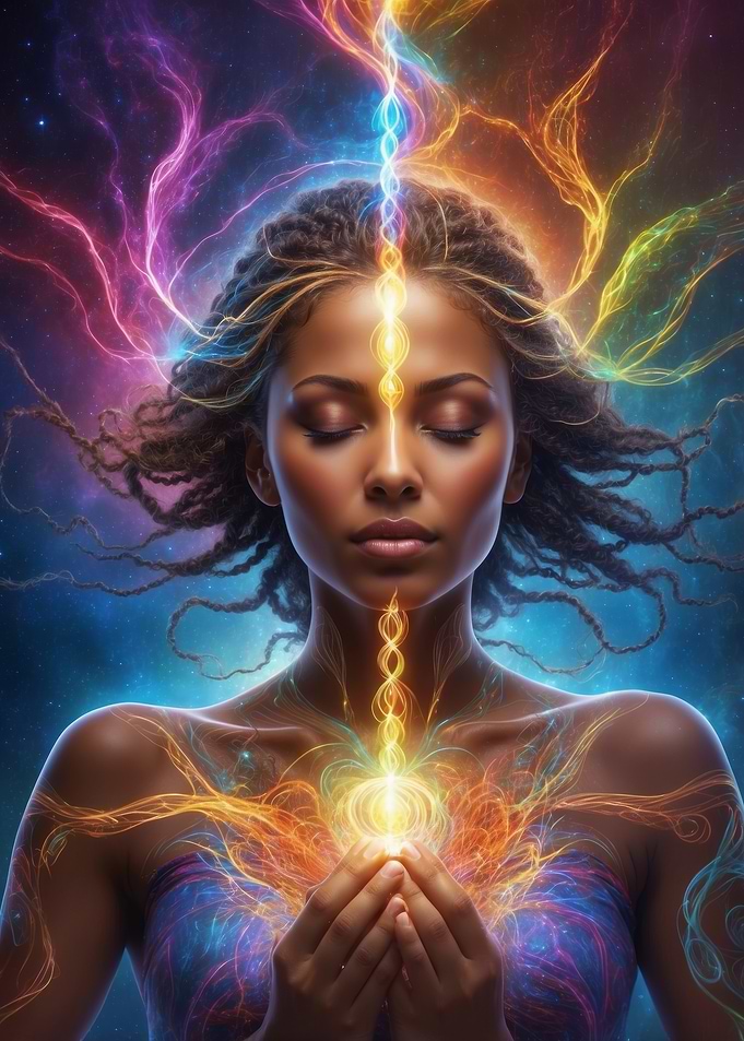 Woman with Cosmic Energy