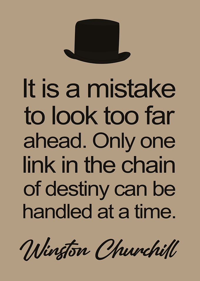 Winston Churchill Quote Inspirational Motivation