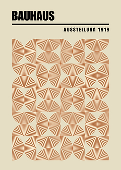 Bauhaus Geometric Poster
