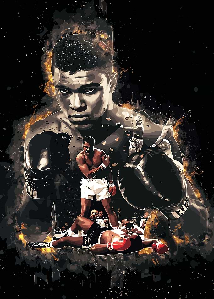 Muhammad Ali Boxing Poster Art