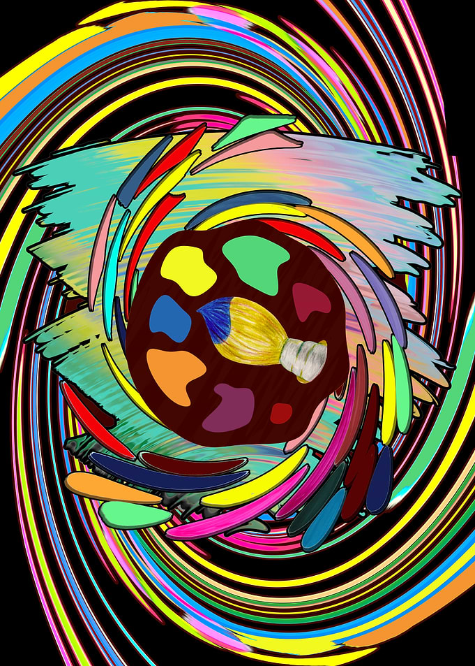 Colorful Paint Palette