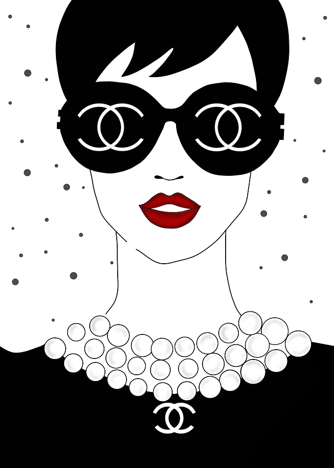 Chanel Woman Illustration