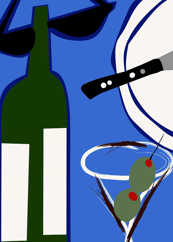 Abstract Cocktail Art