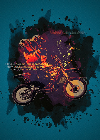 Motocross Rider Artwork