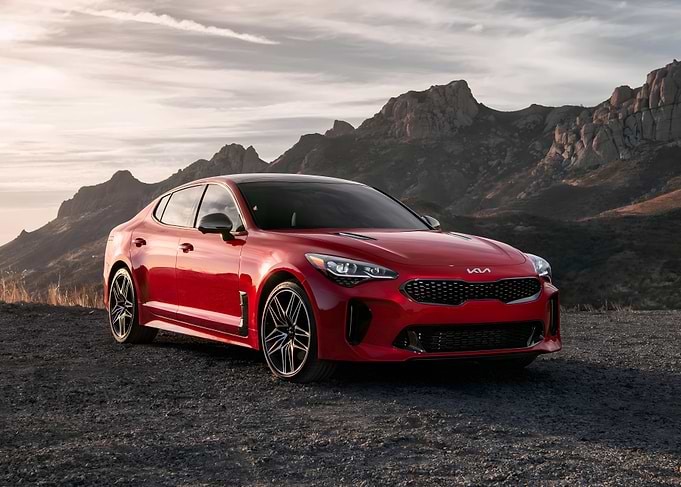 Red Kia Stinger Sedan