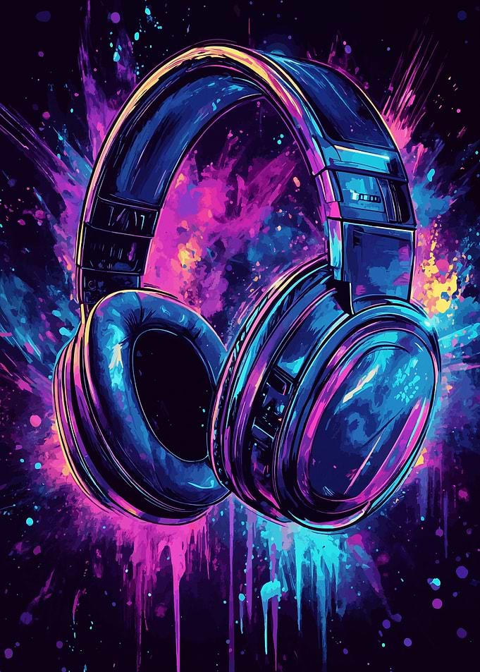 Neon Headphones