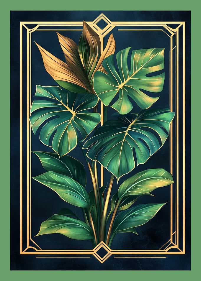Monstera Art Posters Collection | Tropical Plants Art Print
