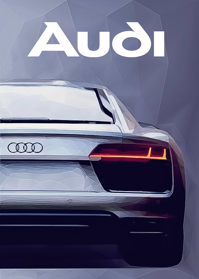 Low Poly Car Poster