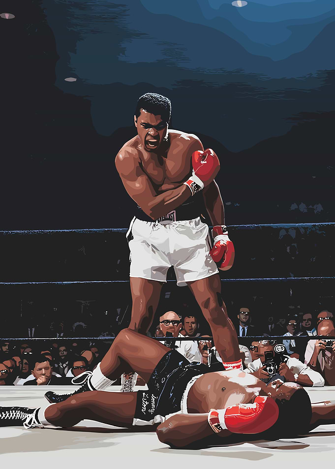 Muhammad Ali Knockout Poster