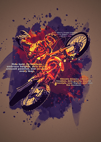 Motocross Rider in Action