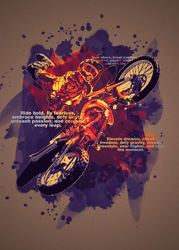 Motocross Rider in Action