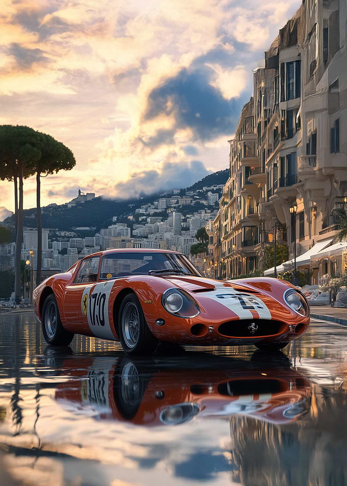 Ferrari 250 GTO LM in Monaco streets
