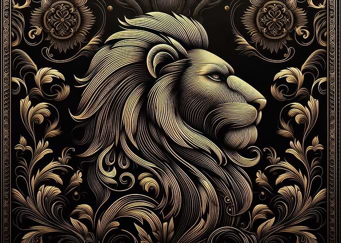Golden Lion Portrait