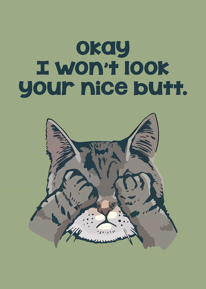 Cat Covering Eyes