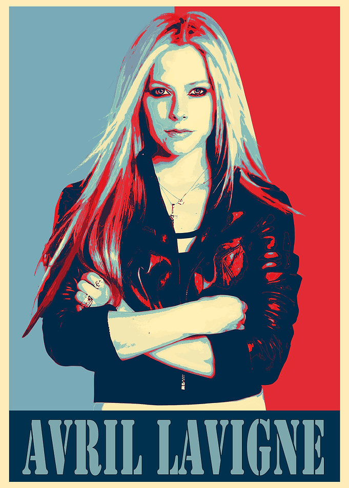 Avril Lavigne Pop Art Poster