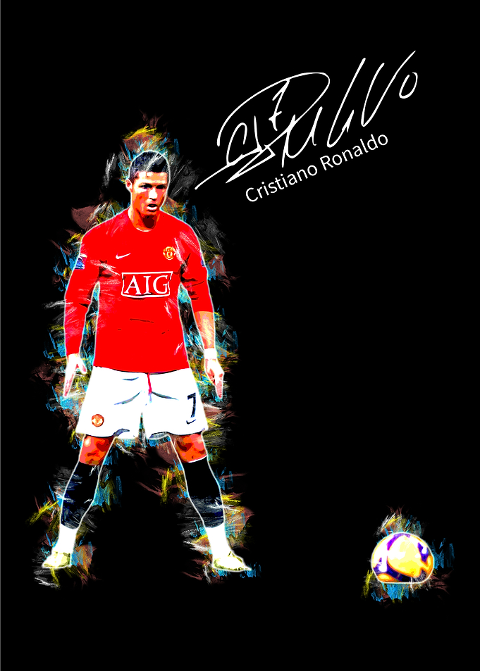 Cristiano Ronaldo Abstract Art