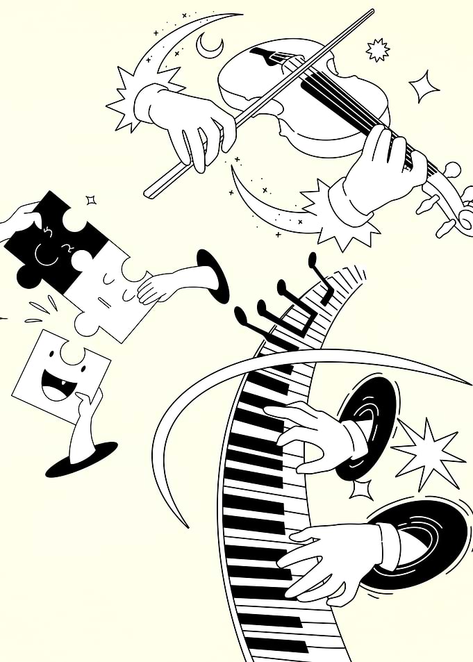 Music Puzzle Art