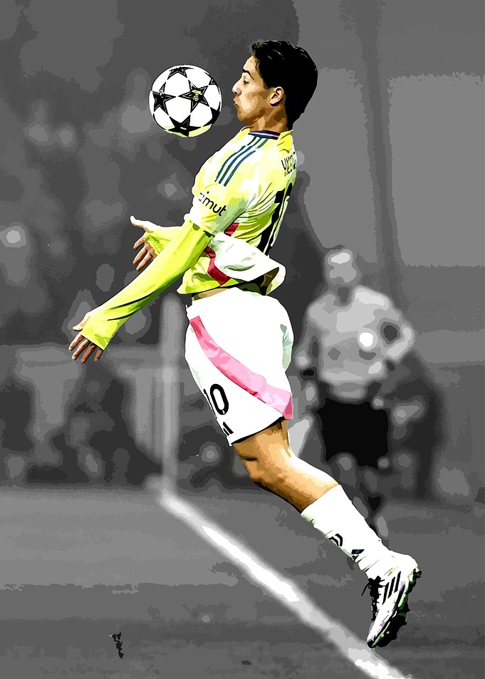 Soccer Player Header