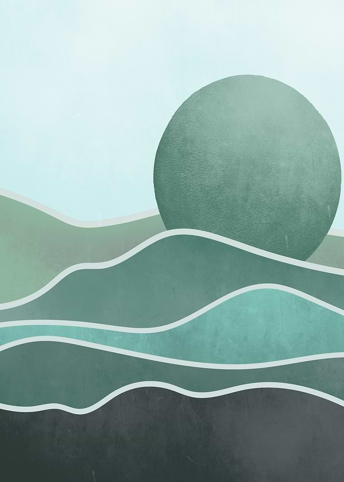 Abstract Green Landscape