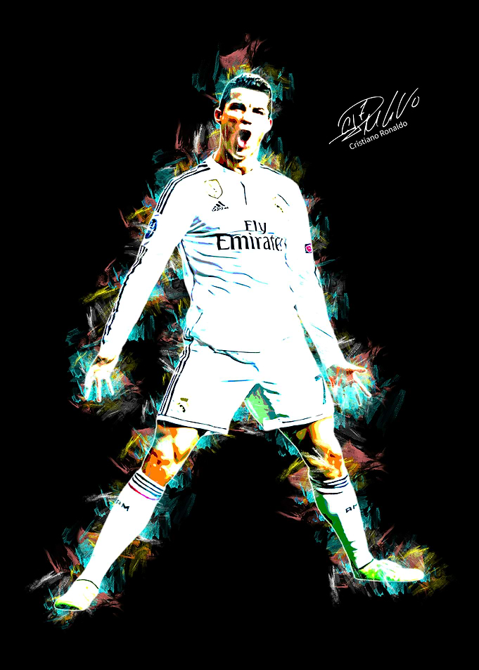 Cristiano Ronaldo Soccer Art