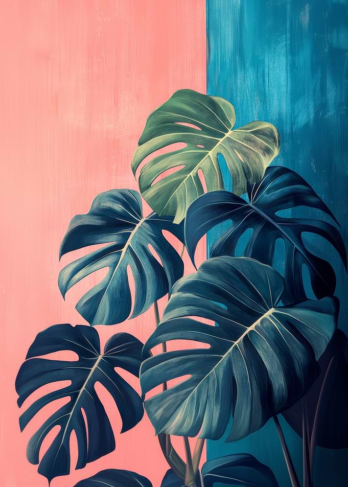 Monstera Wall Art | Stylish Botanical Poster for Home or Office