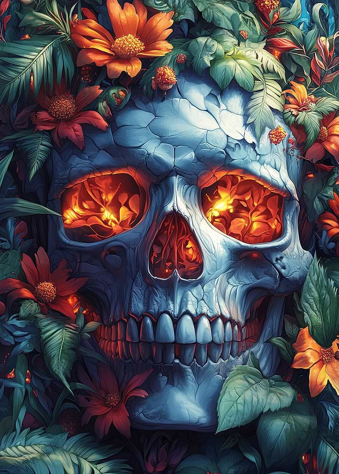 Floral Skull