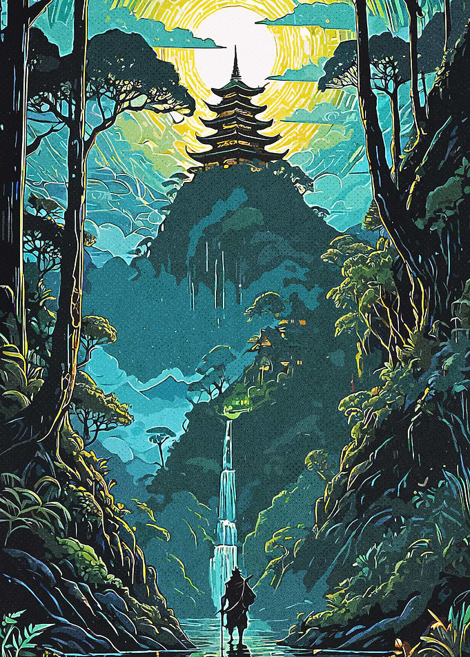 Samurai and Pagoda