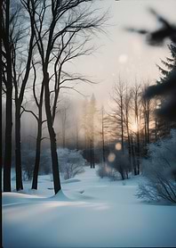 Winter Forest Sunrise