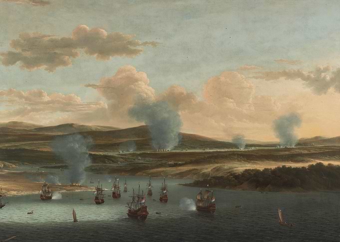 Naval Battle Painting
