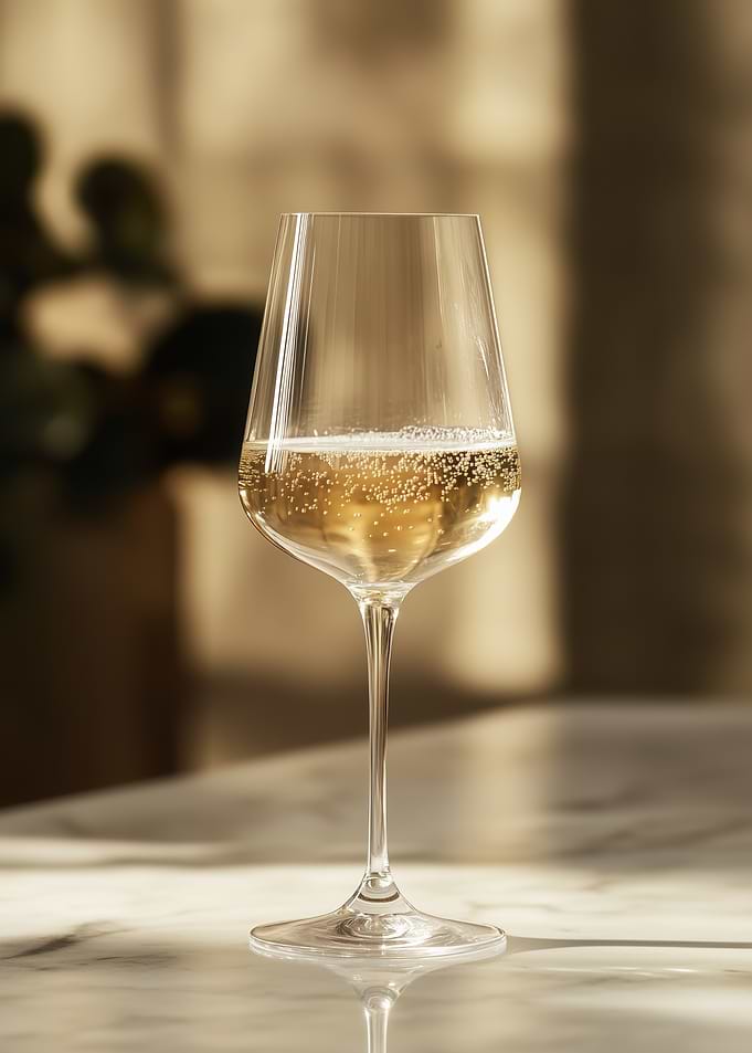 Sparkling White Wine Glass