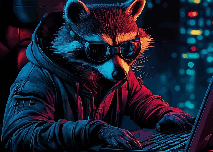 Rocket Raccoon Cyberpunk