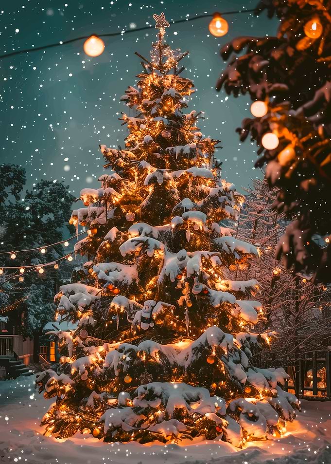 Snowy Christmas Tree