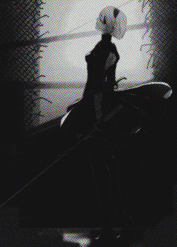 2B in Black and White
