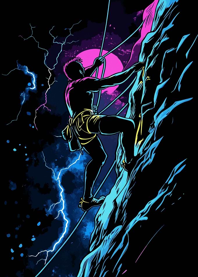 Rock Climbing Neon