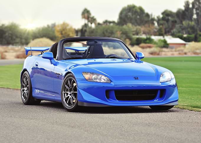 Blue Honda S2000 Convertible