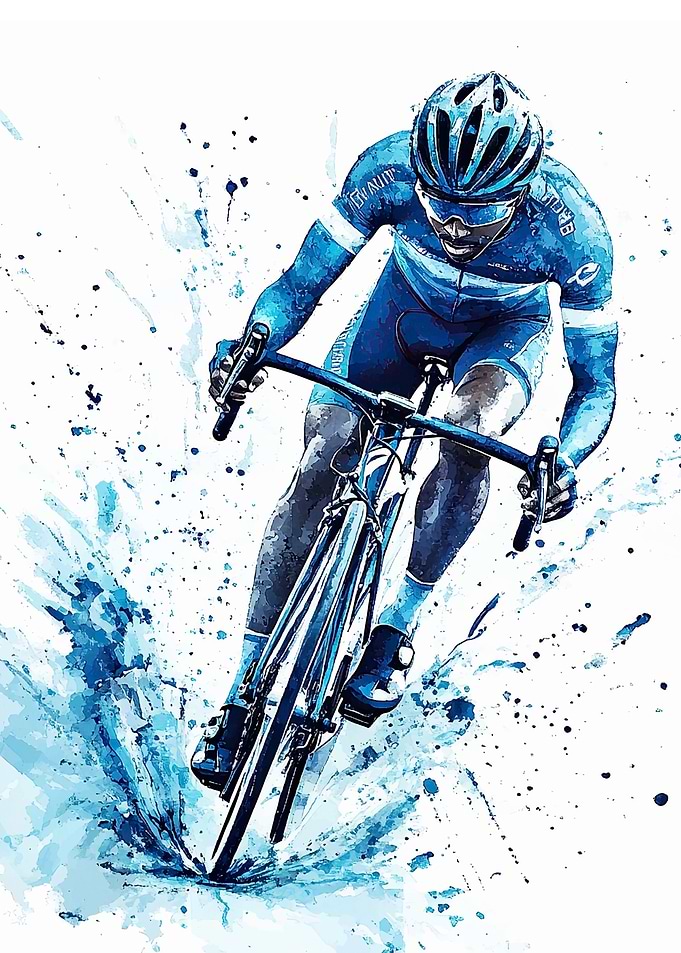 Cyclist in Action