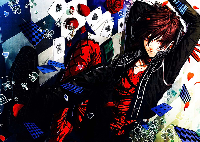 Boy with Playing Cards