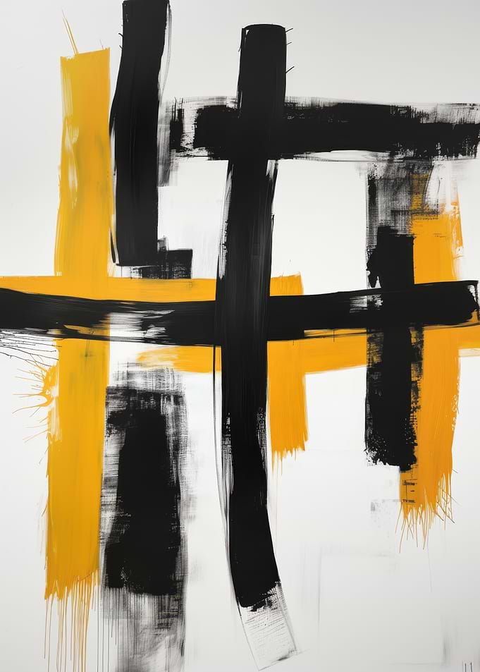 Abstract Black and Yellow