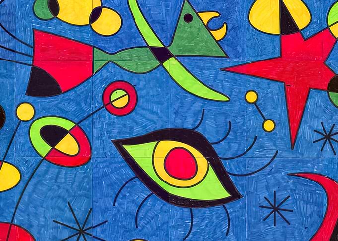 Abstract Art with Eye by joan miro