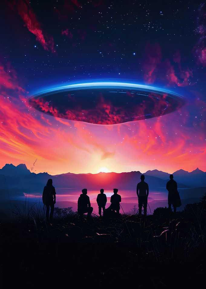 UFO Over Mountain