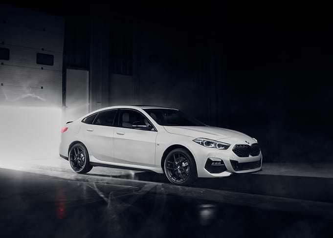 White BMW Car