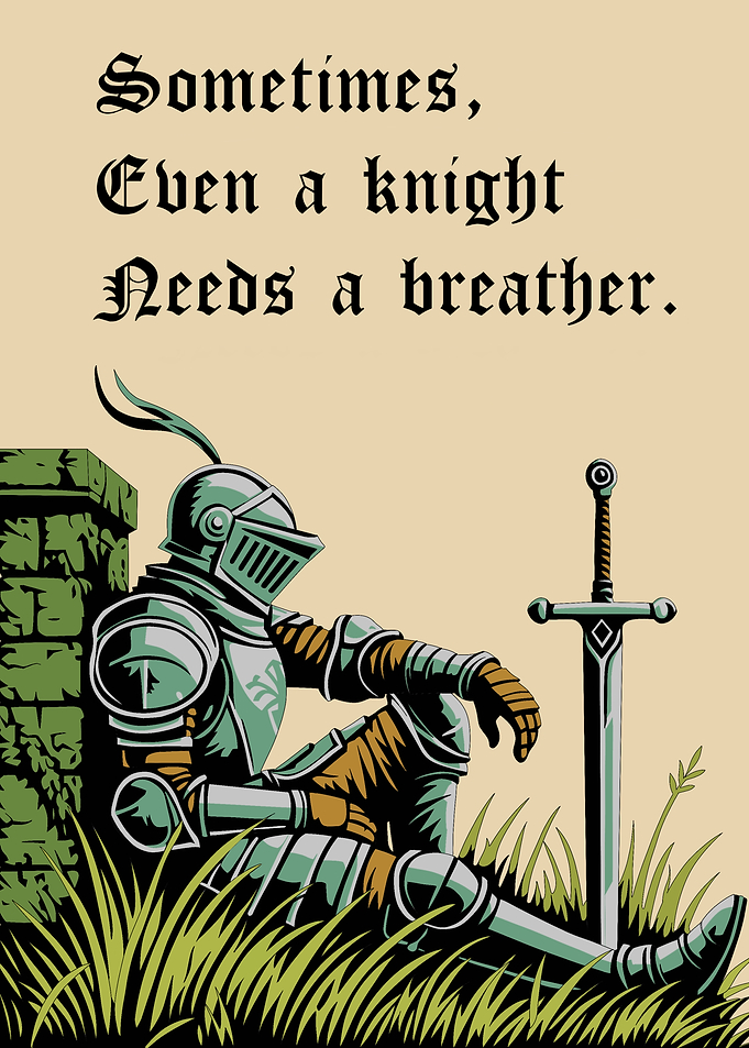 Knight Taking a Break