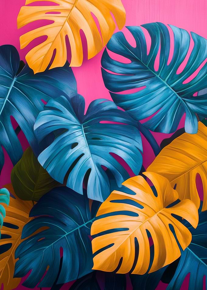 Stylish Monstera Leaf Poster | Botanical wall art