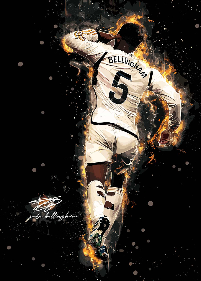 Jude Bellingham Football Art
