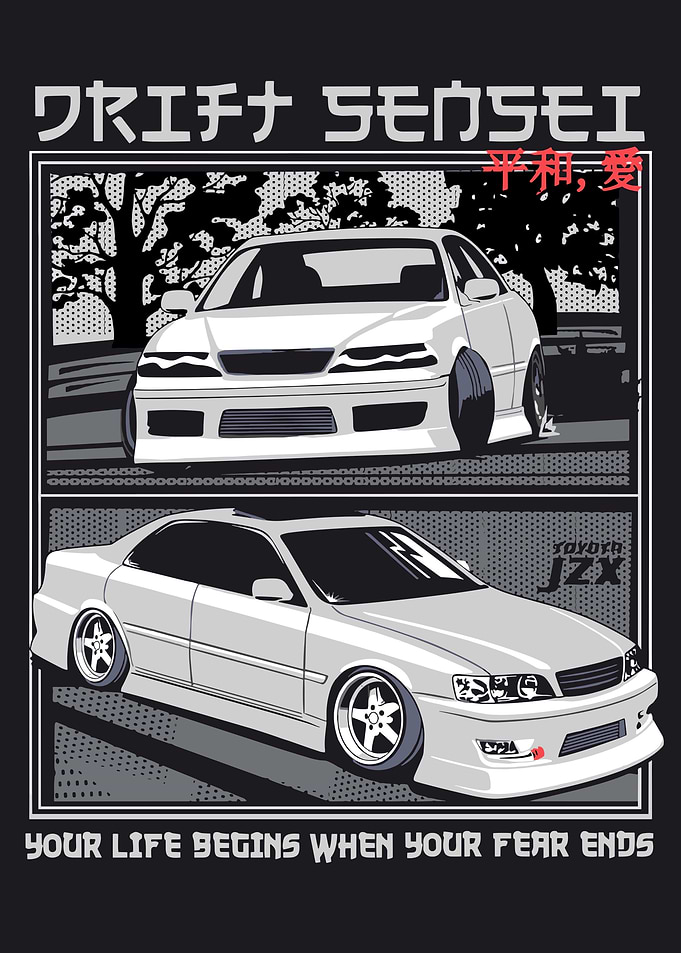 Drifting Toyota JZX