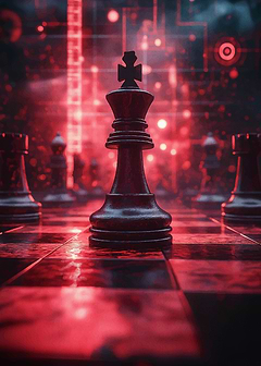 Black King Chess Piece